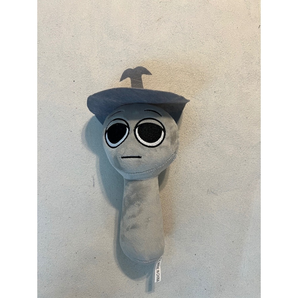Sprunki Clukr Gray Plush Toy Collectible Character Soft Stuffed Animal 11 Inch